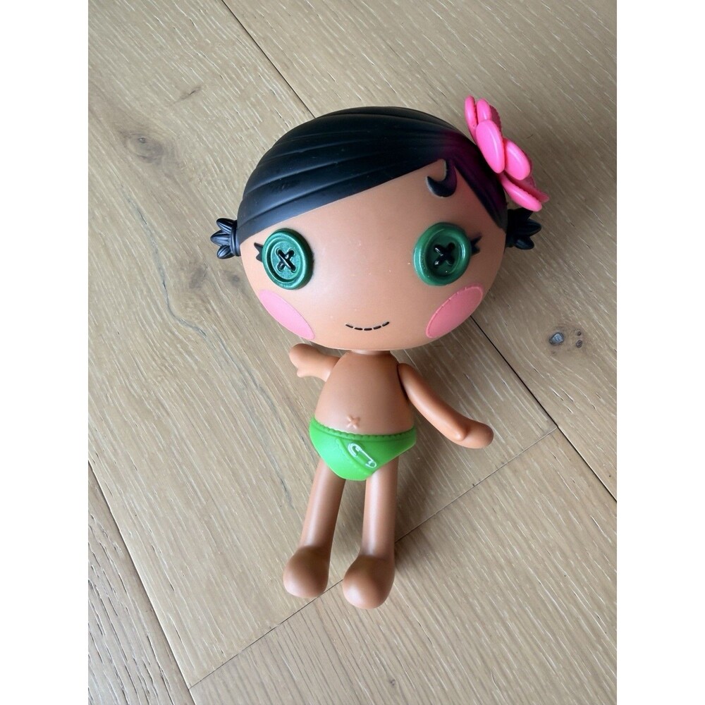 Lalaloopsy Littles Kiwi Tiki Wiki Doll Hawaiian Girl Pink Flower No Clothes 7 In